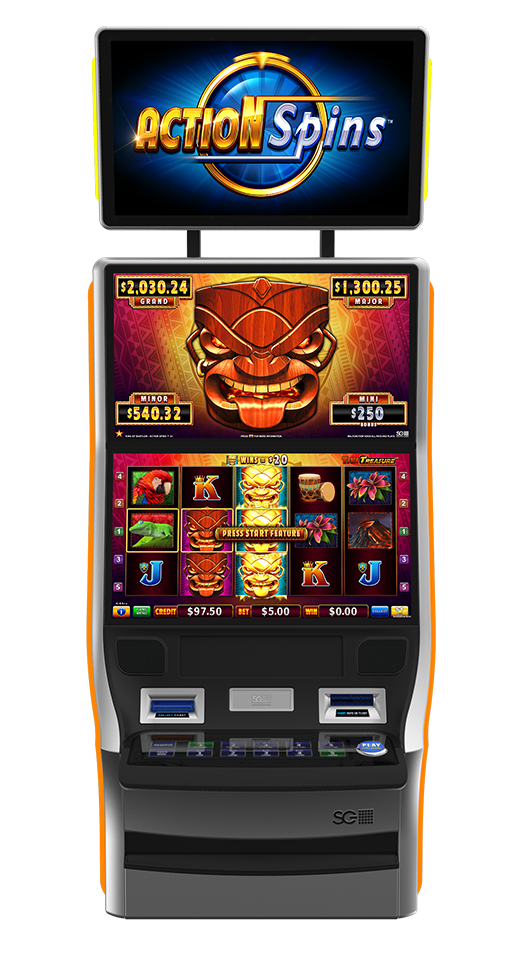 Action Spins - Tiki Treasure Cabinet